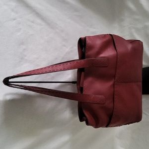Nine west deep red wine leather shoulder bag